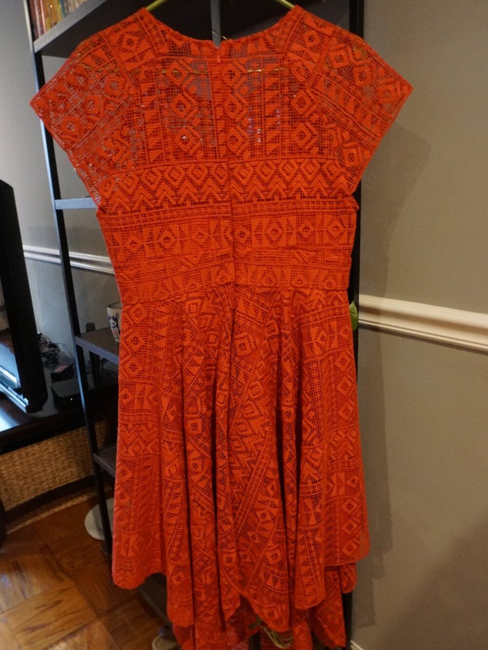 Maeve Orange Lace Dress - Picture 5 of 6